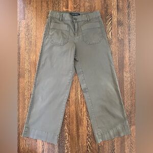 Sanctuary NWOT Army Green Wide Leg Cropped Women's Pants